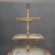 3-tray wooden display