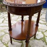Small carved wooden table