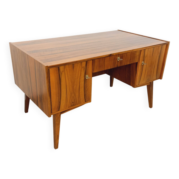Bureau de direction double-face style scandinave vintage en palissandre — Beyit
