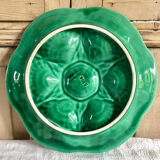 6 Sarreguemines slurry oyster plates