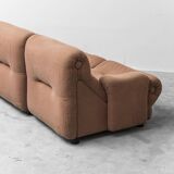 Rezia 3-seater modular vintage sofa by Emilio Guarnacci for 1P, 1970s modernism