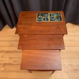 A set of three side tables, Denmark, 1960s