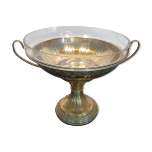 Coupe en laiton art déco et sa