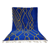 Tapis en laine pure fait main traditionnelle artisanale 2/3 m