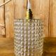 Vintage bubbled glass hanging lamp