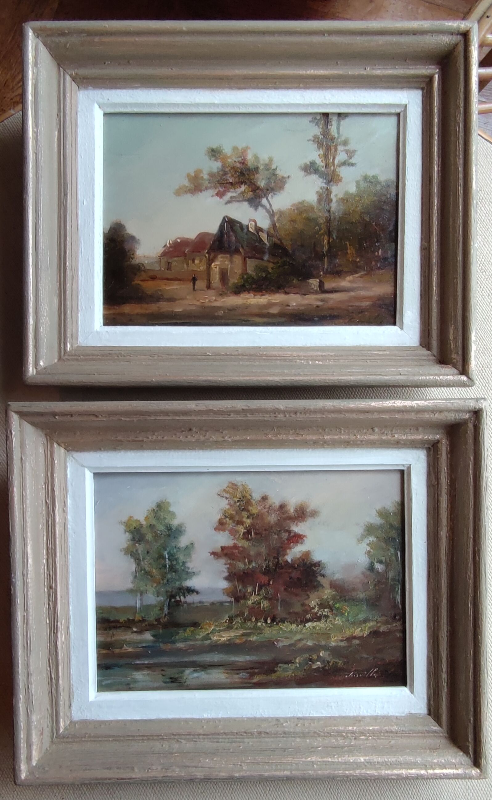 Pair of old paintings