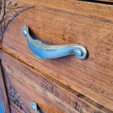 Oak art deco chest of drawers