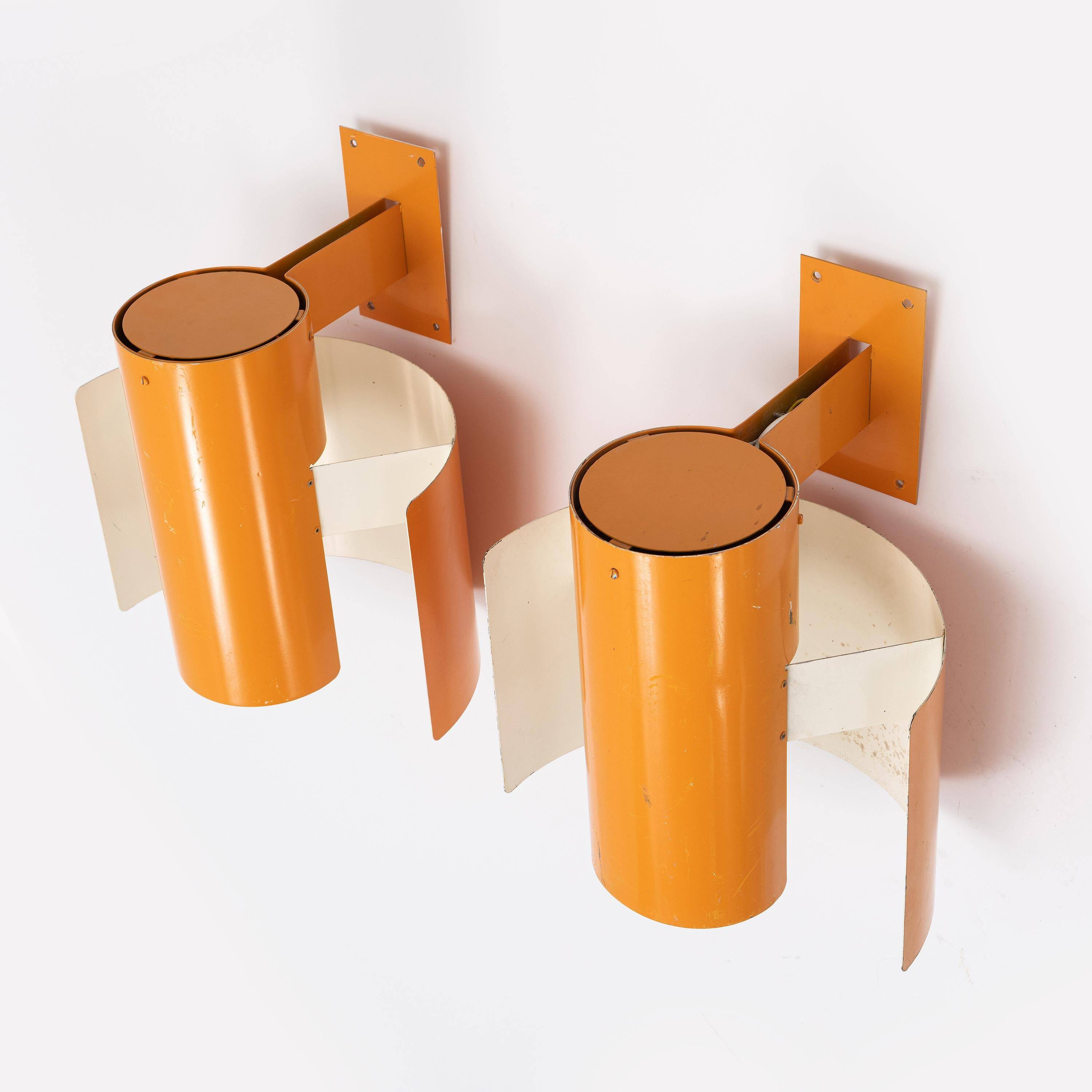 Large wall lamp by Bruno Herbst made in Sweden, 1970.