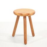 Mid-century birch wood stool