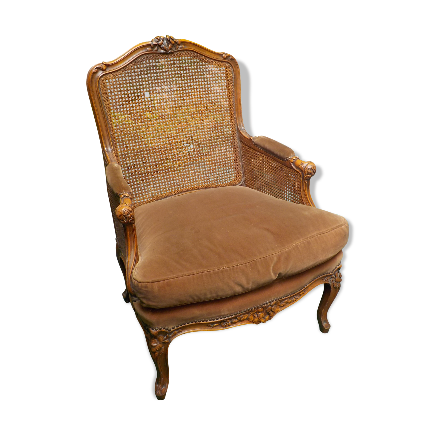Fauteuil cannée style Louis XV