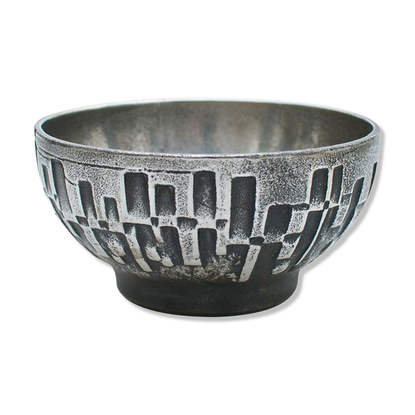Olav Joa brutalist bowl made of cast steel