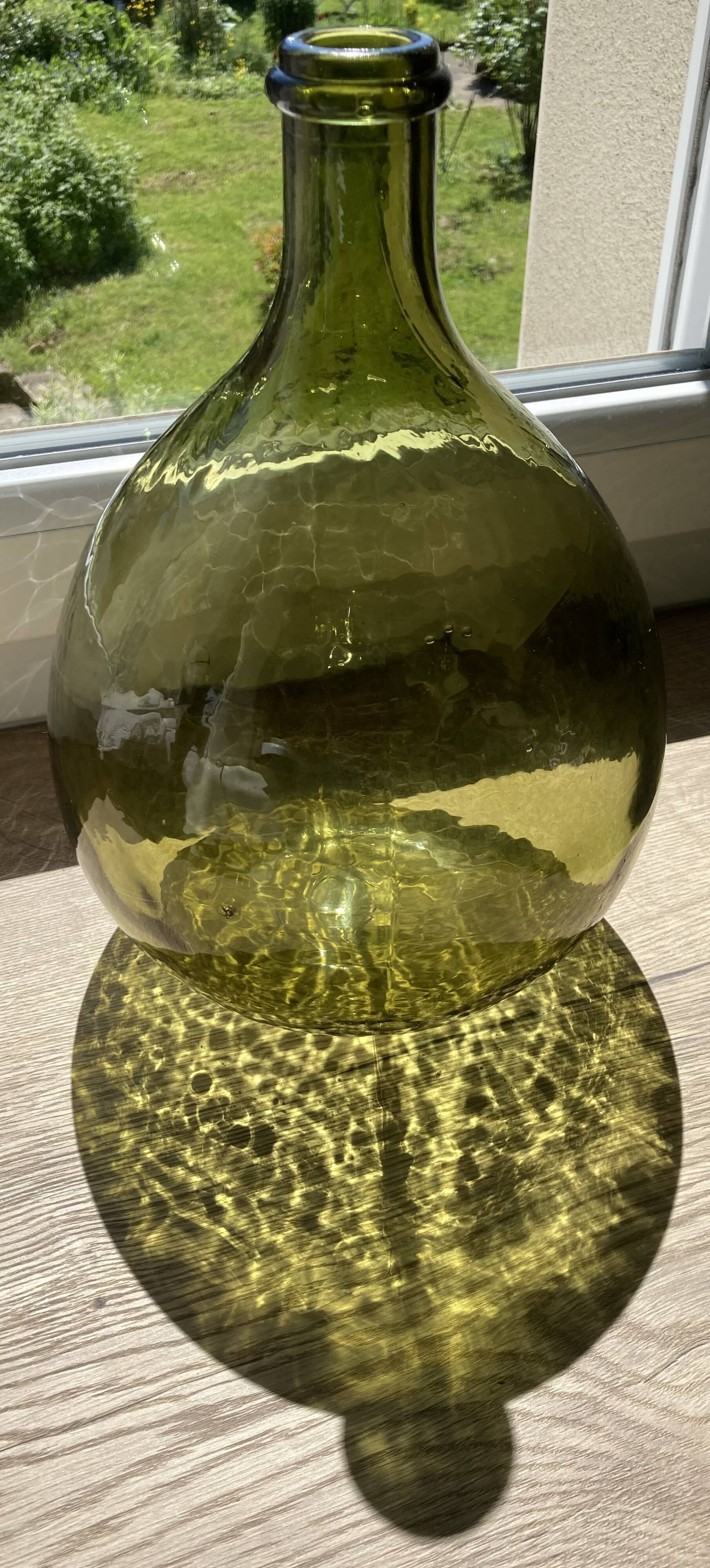 5L demijohn green yellow