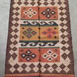 Kilim rug in jute and cotton. 125cm x 195cm