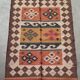 Kilim rug in jute and cotton. 125cm x 195cm