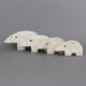 Set of 4 travertine anteaters Fratelli Mannelli vintage 70s