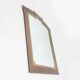 Sophisticated Belgo Chrome graphical mirror, Belgium ca. 1980