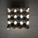 Scandinavian 9-hole brass ashtray 1970/1980