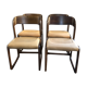 Original Baumann "Sled" series of 4 chairs