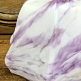 Old opal glass lampshade with up and down movement