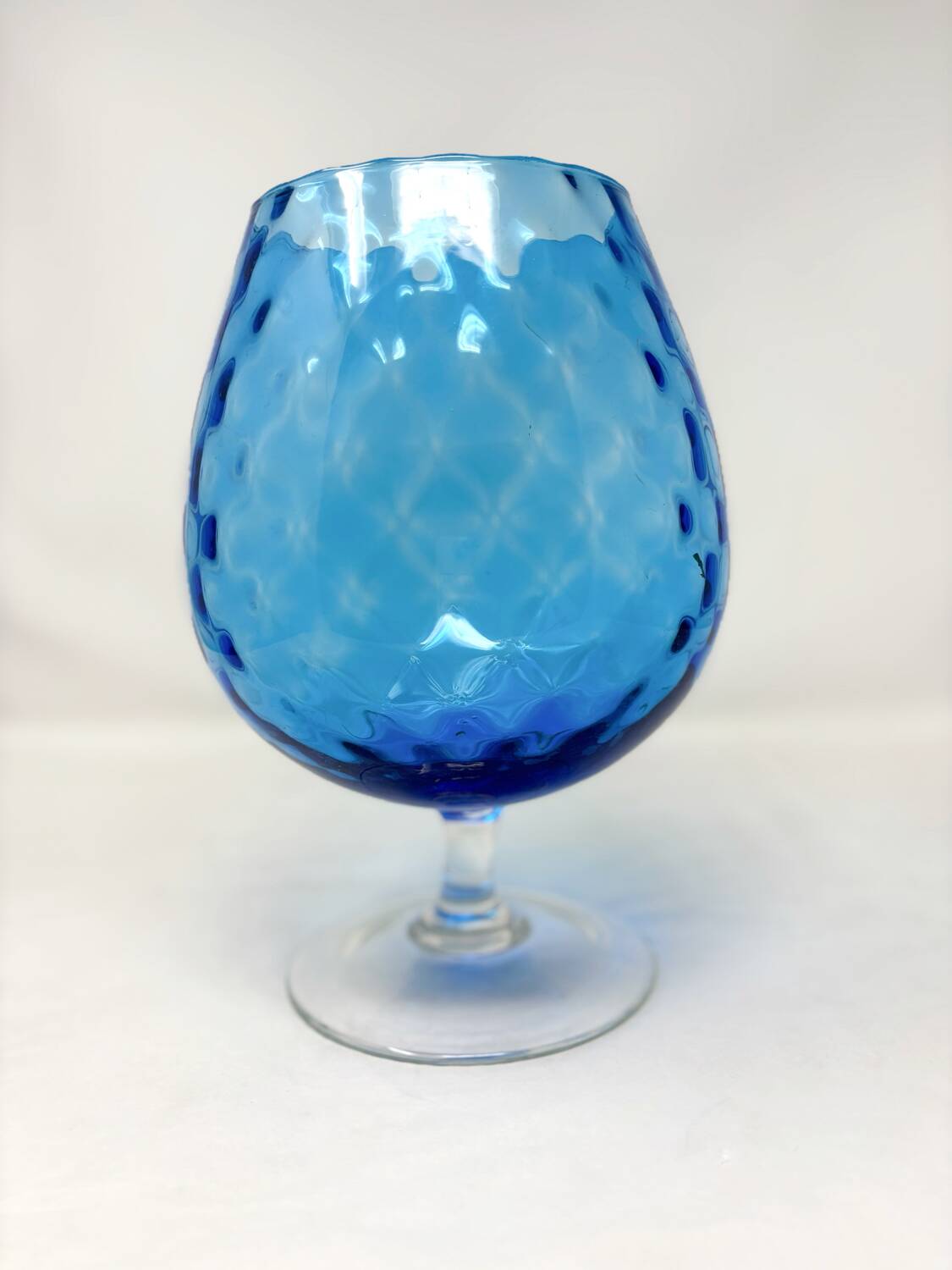 Empoli blue glass vase