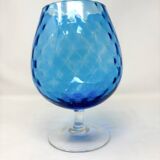 Vase en verre Empoli bleu