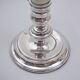 Mappin & Webb vintage pair candlestick table lamps, silver plate, signed, 1980`s ca, English