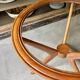 Table basse, d'appoint en bois et verre ⌀ 61 cm