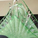 Pocket tray/Mail holder/Letter holder. Organic aquatic form. Blown Art Glass Murano Italy