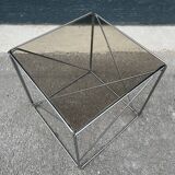 Cube en métal et verre Max Sauze