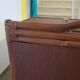 Vintage dressing table/chest - woven rattan - 5 drawers - mirror - 1960s/70s
