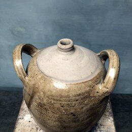 Glazed terracotta jug