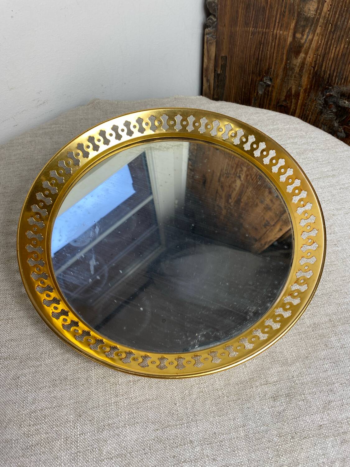 Oxydor mirrored tray, 1950s/60s