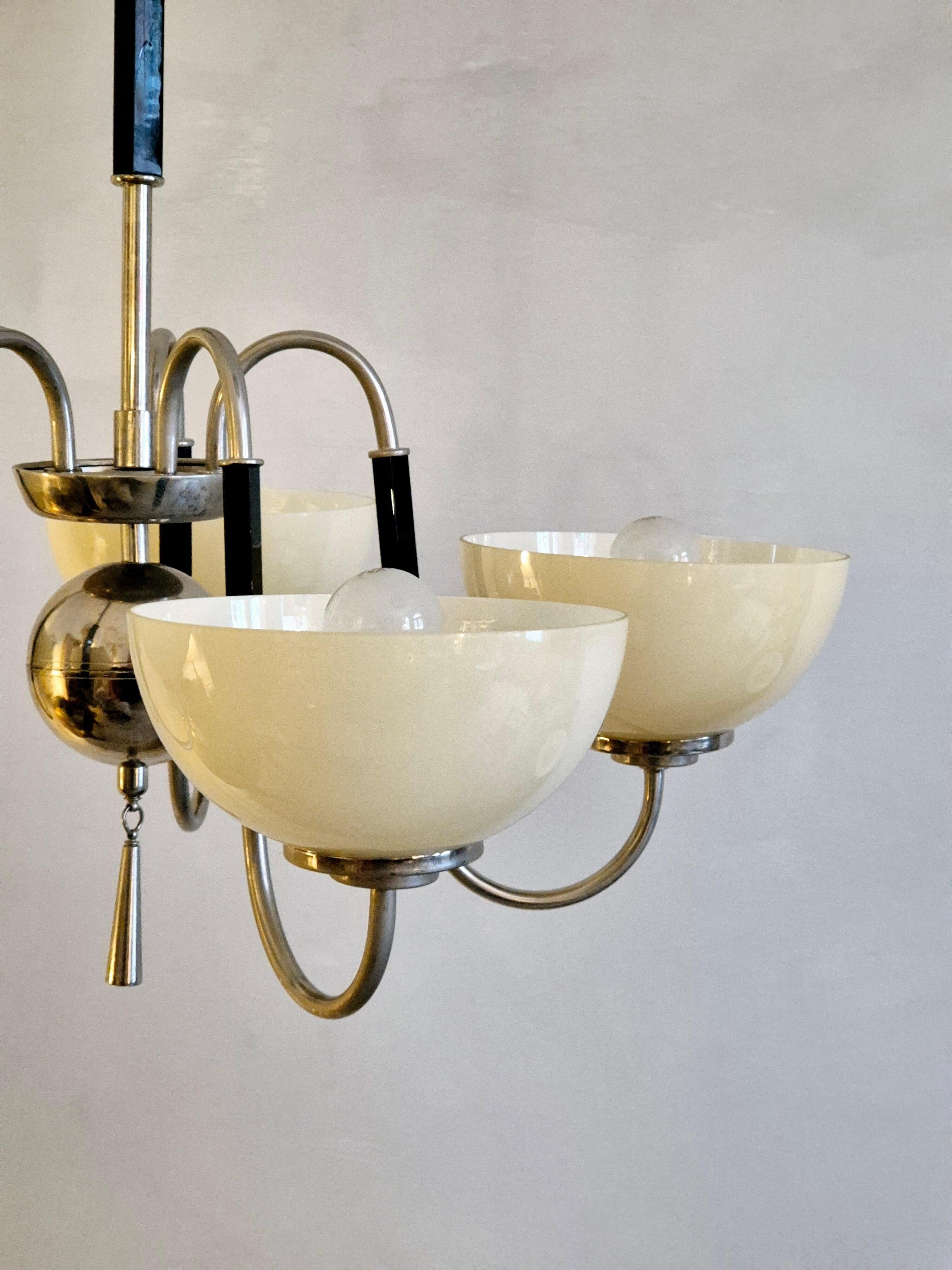 Suspension Art Déco, attribué à CG Hallberg Suède 1930/40s