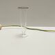 Set of Six Octagonal Hand Blown Murano Glass Flutes by Carlo Moretti, Italy