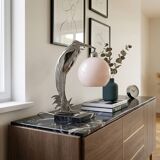 Chrome marabout lamp Art Deco