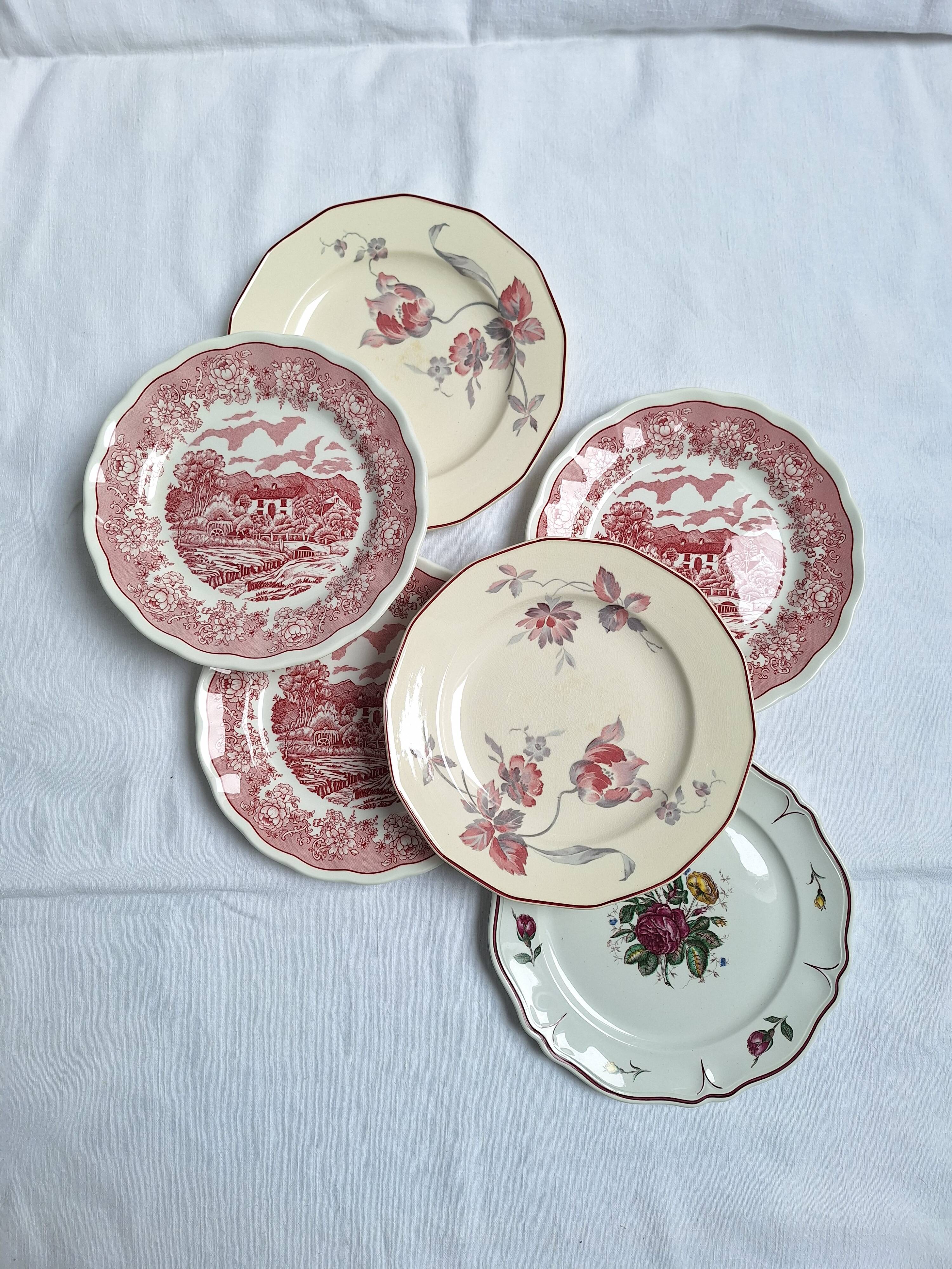 Vintage dessert plates