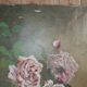 Huile sur toile roses