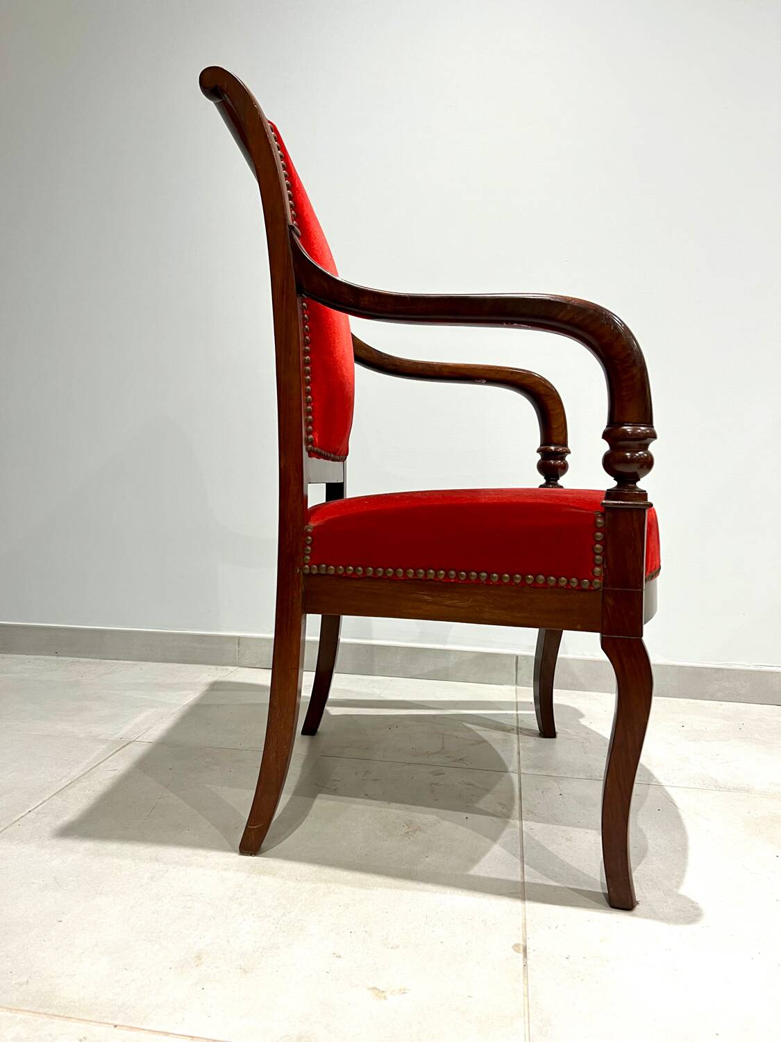 Restoration period armchair with cross