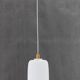 Lampe à suspension en verre des années 1960 par uluv, tchécoslovaquie