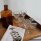 Set of 6 old shot glasses