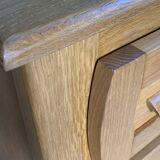 Vintage solid oak chest of drawers