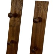 2 portemanteaux muraux danois vintage en teck