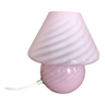 Pink bedside lamp year 50 in murano glass