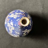 Asia, narrow neck ceramic vase, 20th century signature