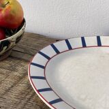 Traditional Basque oval ceramic dish