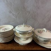 Hand painted Gien service