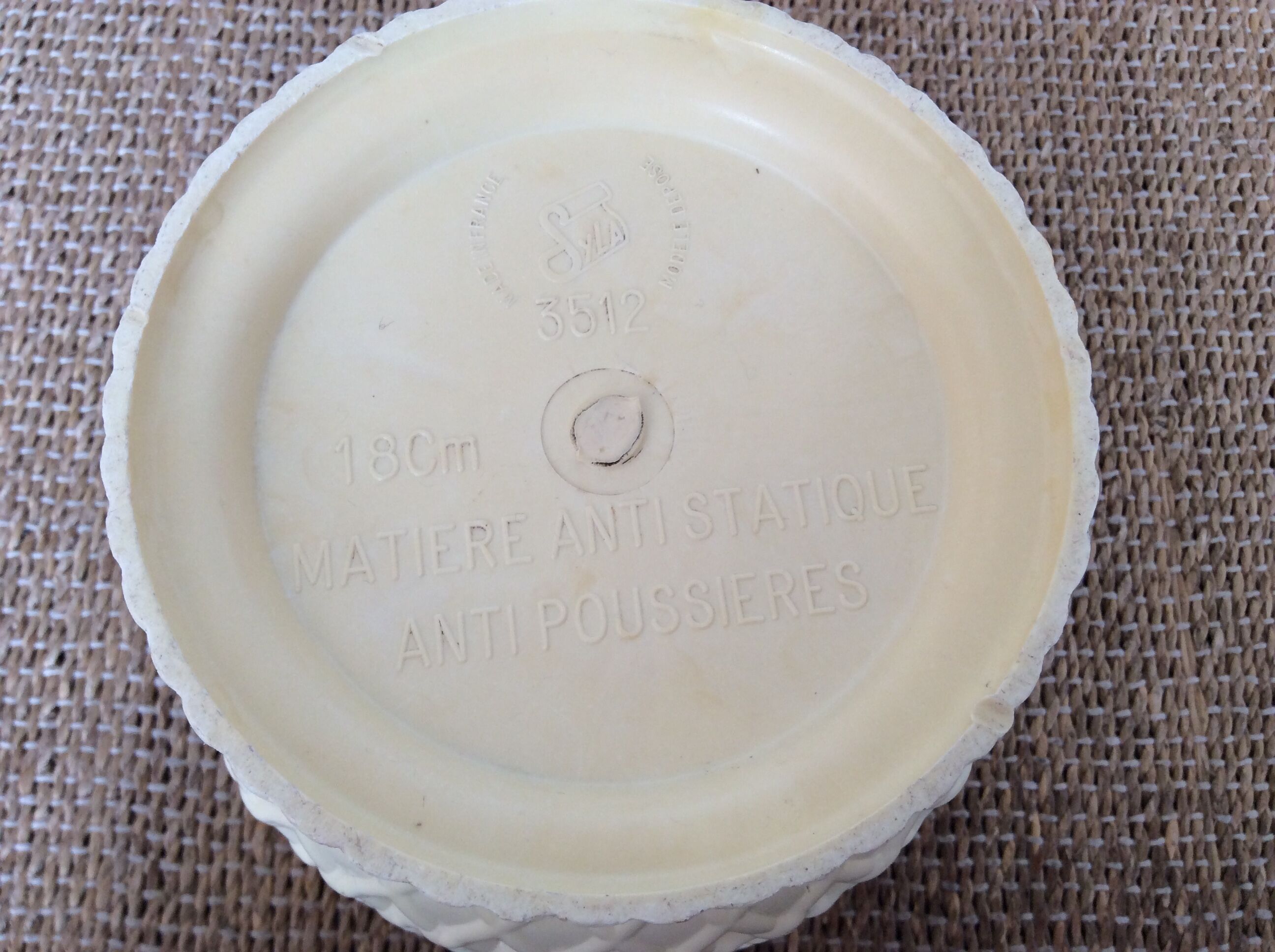 Hard plastic pot cover