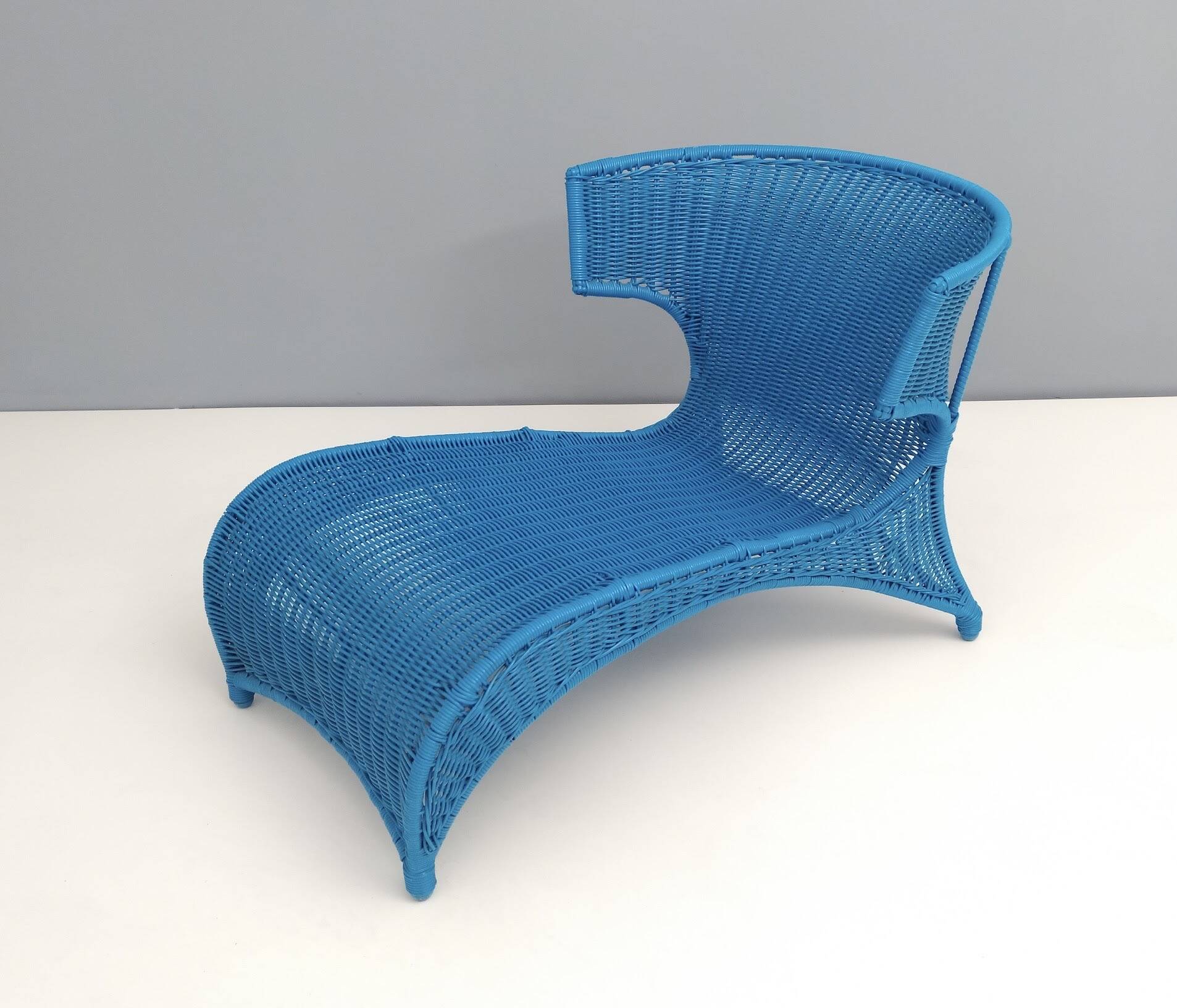 Sky Blue Low Longue Chair By Monika Mudler for IKEA, 2001