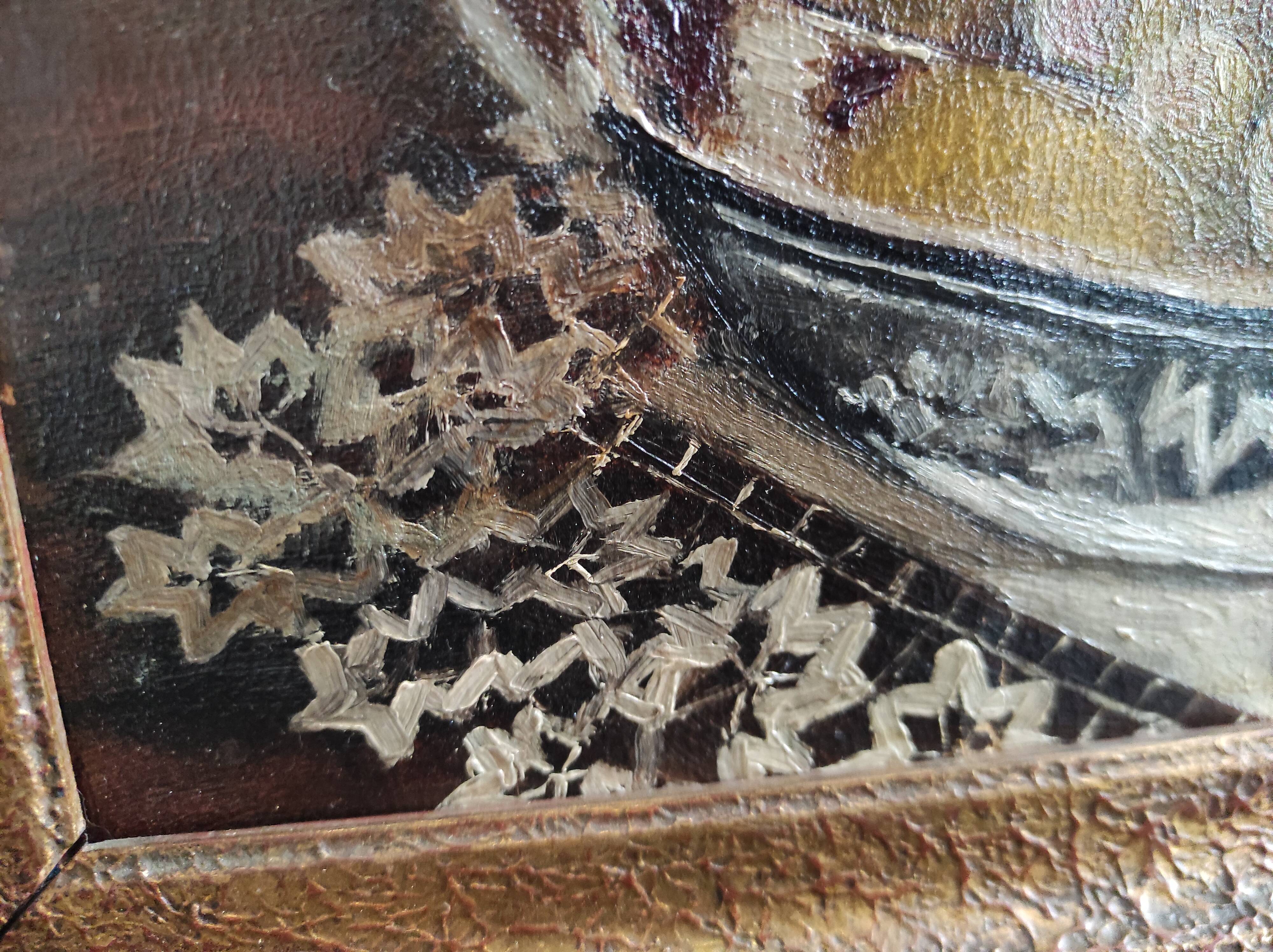 Antique still life, signed Y. Luboade, 1897