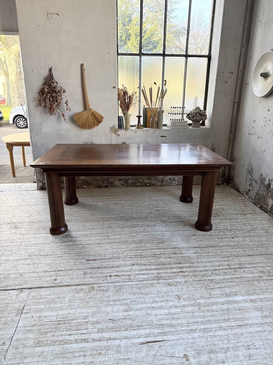 Dudouyt oak dining table 1940